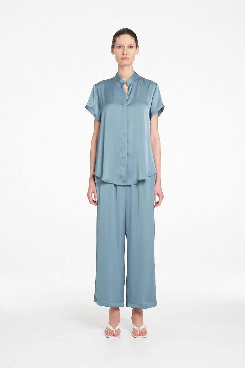 Mela Purdie Soft Stand Shirt - Nile