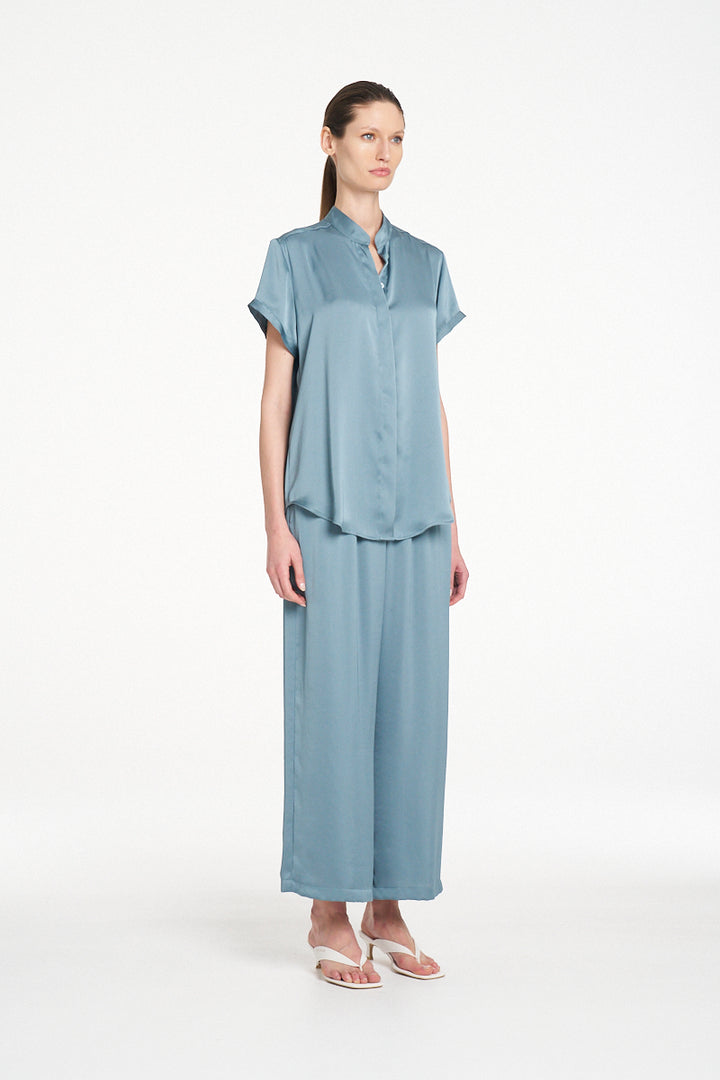 Mela Purdie Soft Stand Shirt - Nile