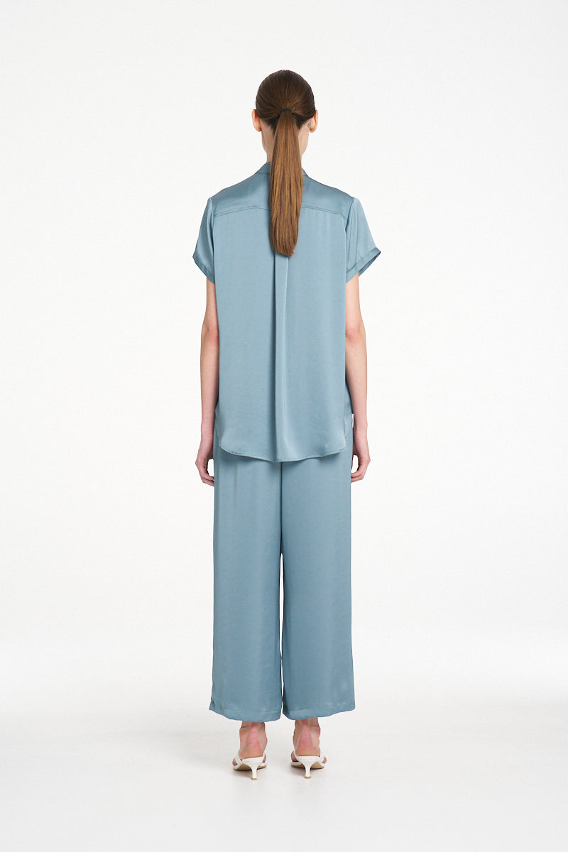 Mela Purdie Soft Stand Shirt - Nile