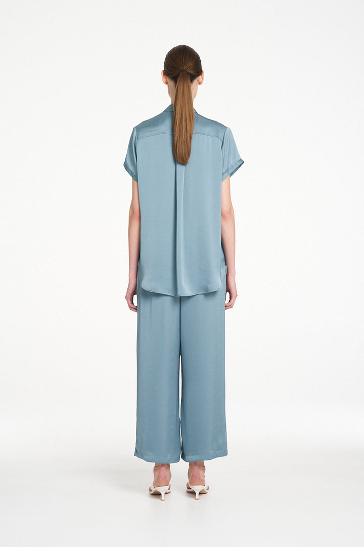 Mela Purdie Soft Stand Shirt - Nile