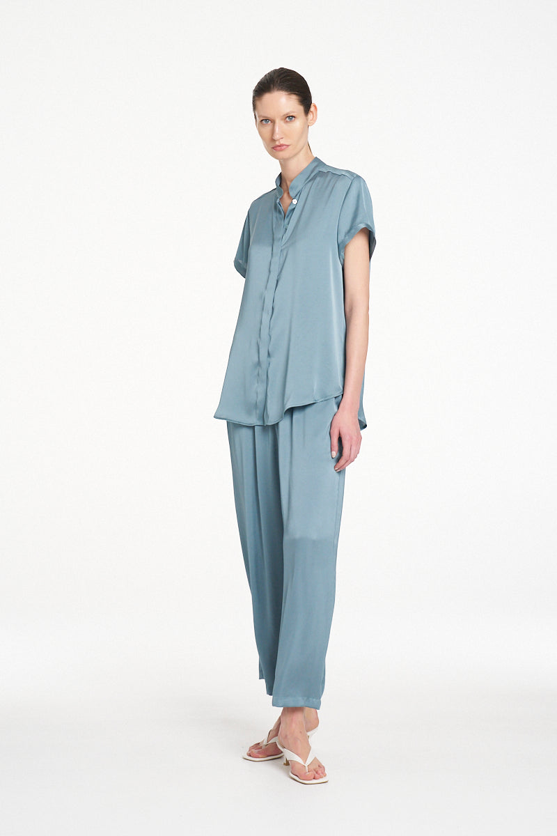 Mela Purdie Soft Stand Shirt - Nile