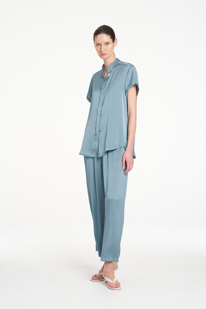 Mela Purdie Soft Stand Shirt - Nile