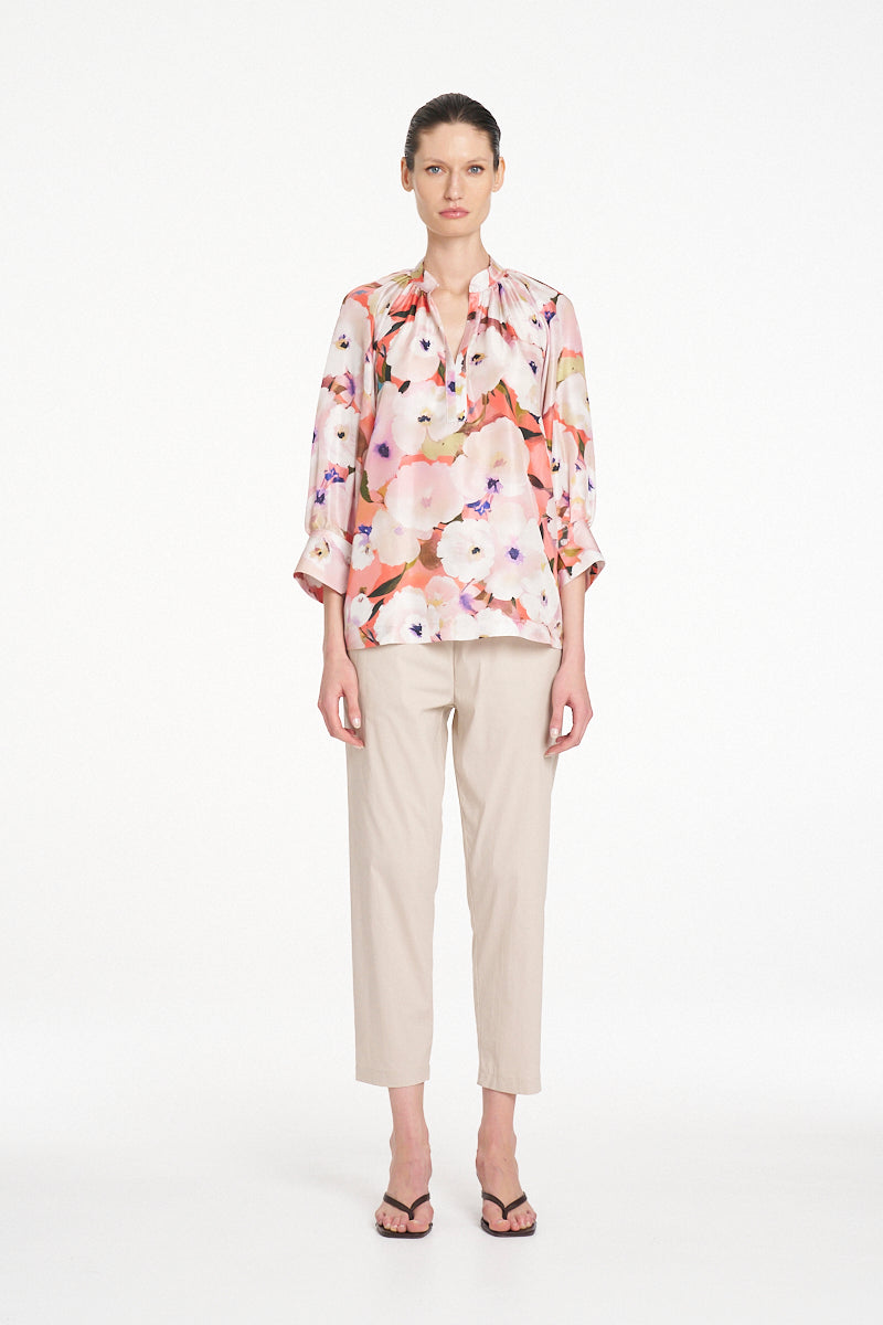 Mela Purdie Roman Blouse - Poppy