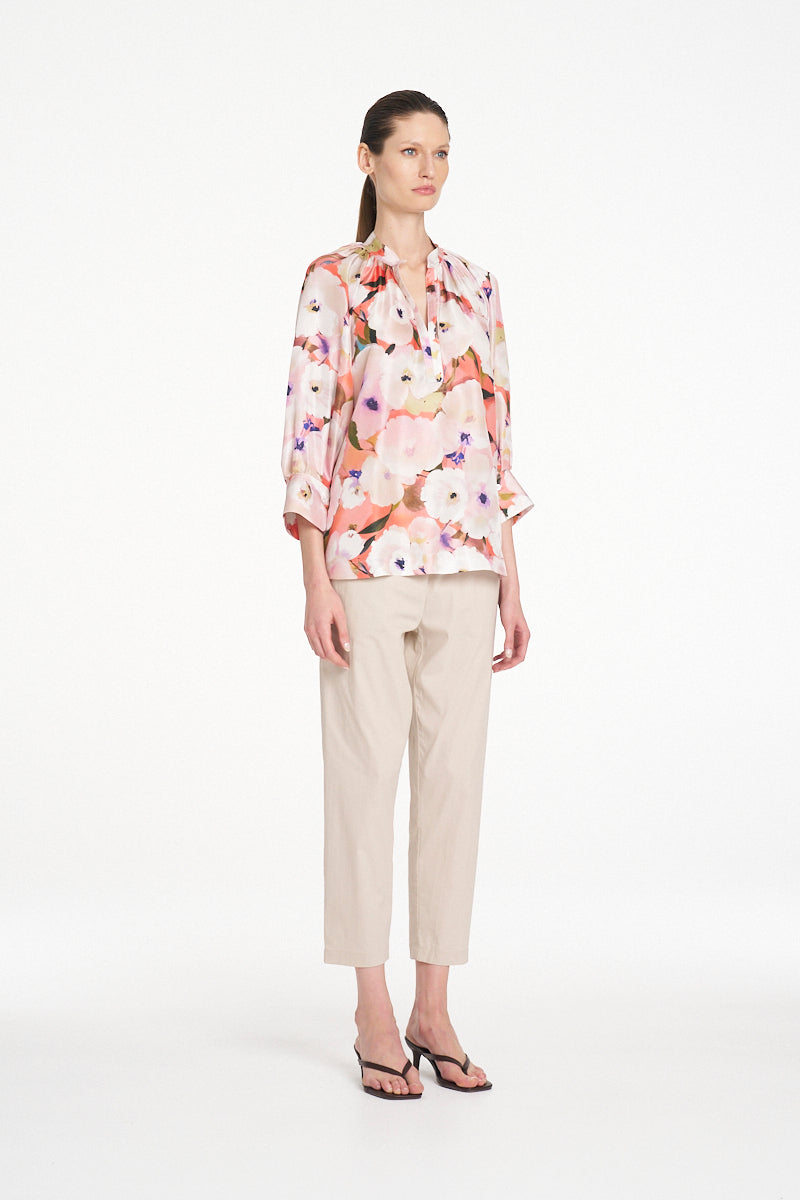 Mela Purdie Roman Blouse - Poppy
