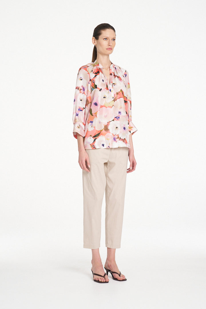 Mela Purdie Roman Blouse - Poppy