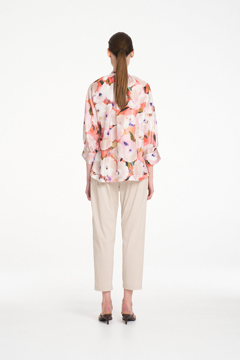 Mela Purdie Roman Blouse - Poppy