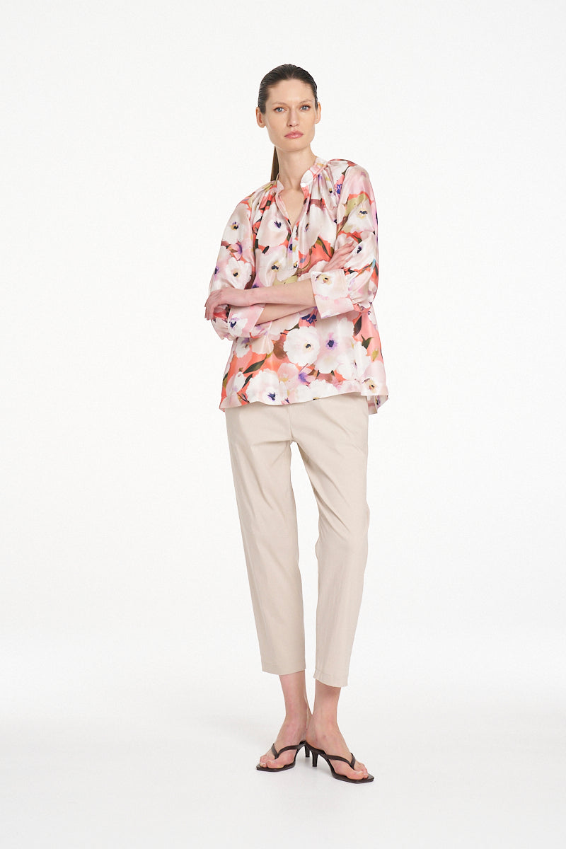 Mela Purdie Roman Blouse - Poppy