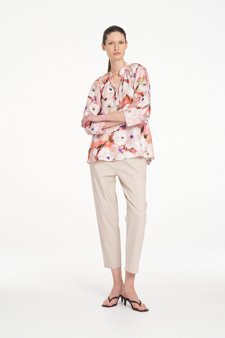 Mela Purdie Roman Blouse - Poppy