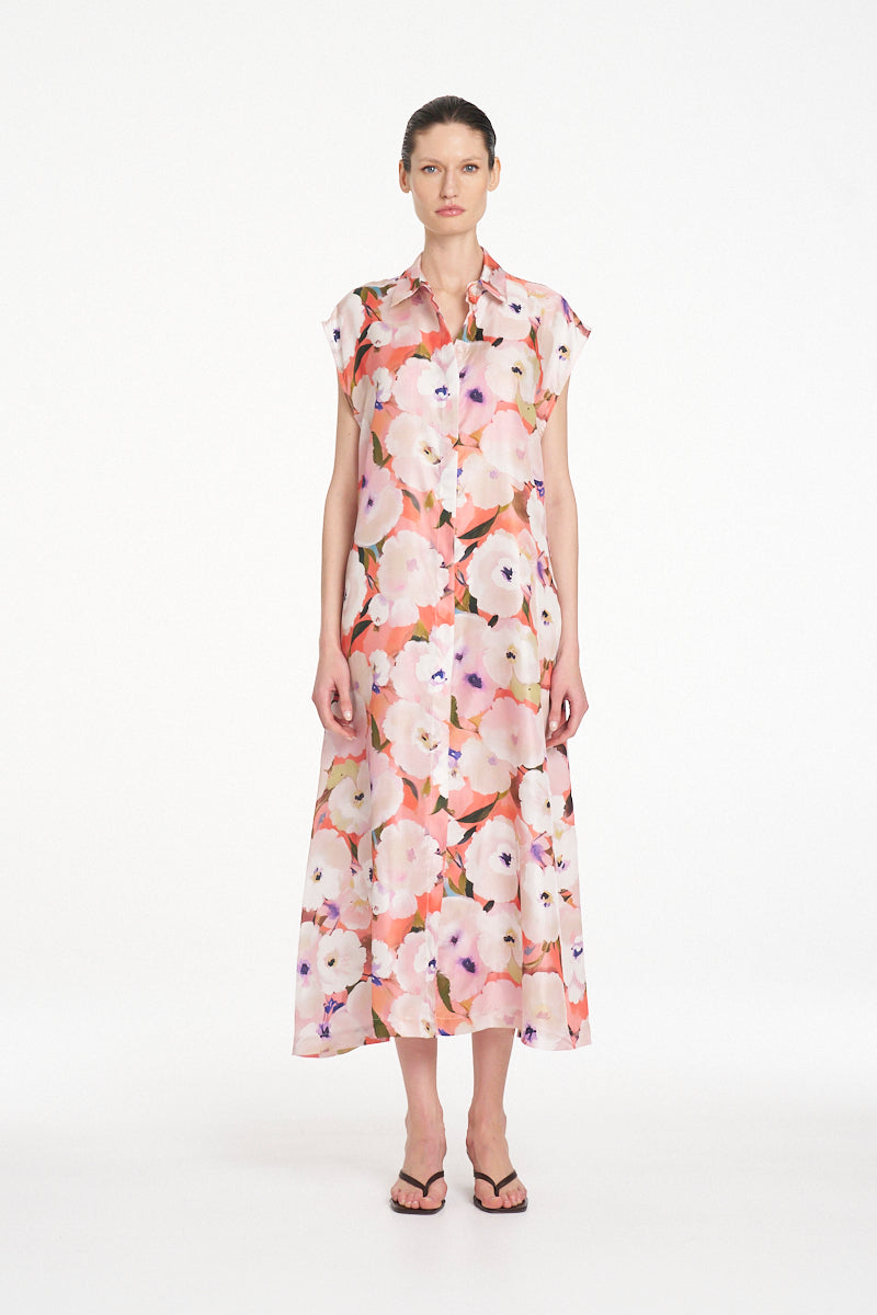Mela Purdie Slice Shirt Dress - Poppy