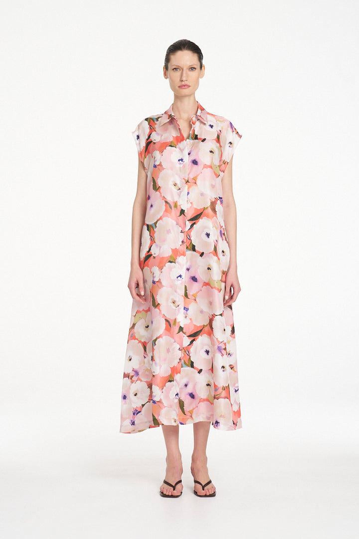 Mela Purdie Slice Shirt Dress - Poppy
