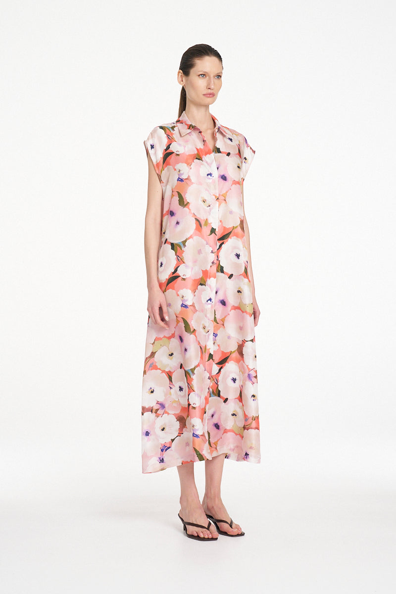 Mela Purdie Slice Shirt Dress - Poppy