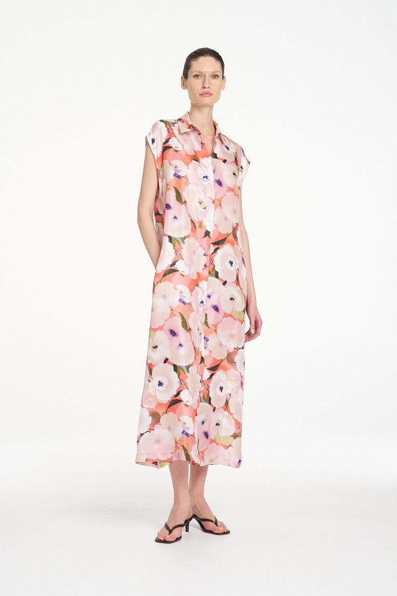 Mela Purdie Slice Shirt Dress - Poppy