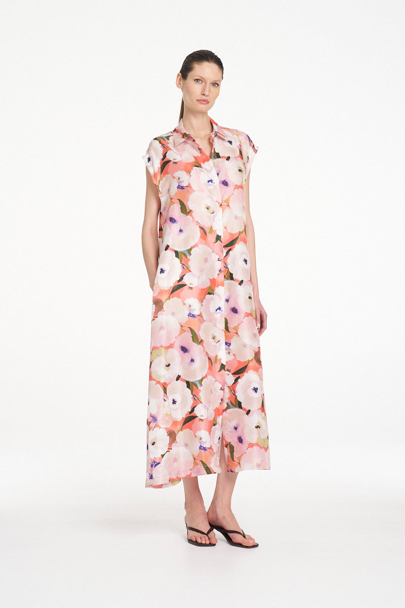 Mela Purdie Slice Shirt Dress - Poppy