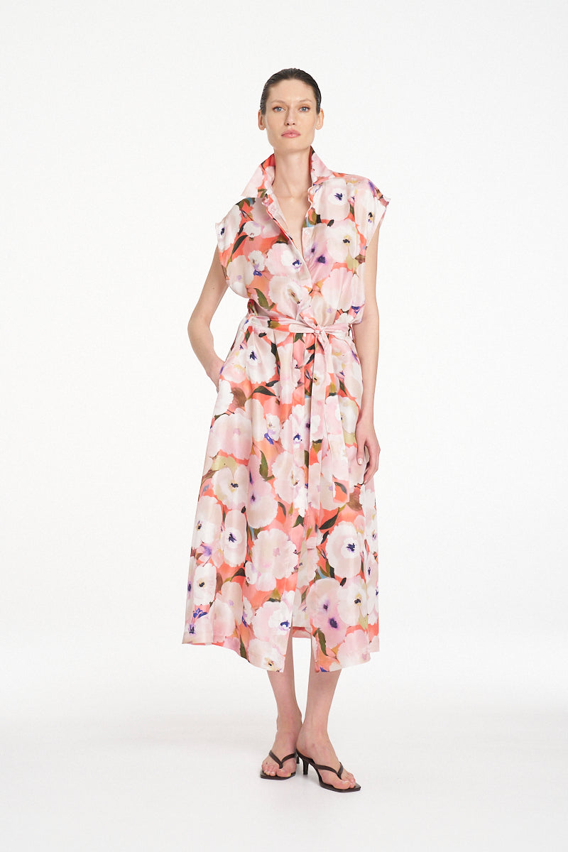 Mela Purdie Slice Shirt Dress - Poppy