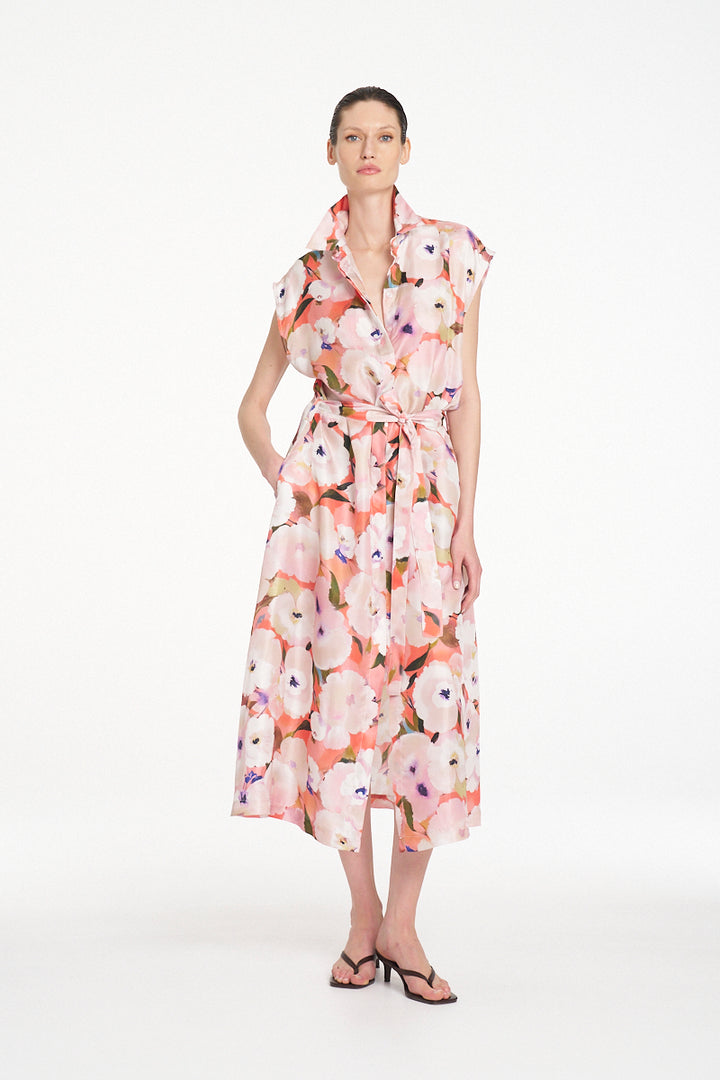 Mela Purdie Slice Shirt Dress - Poppy