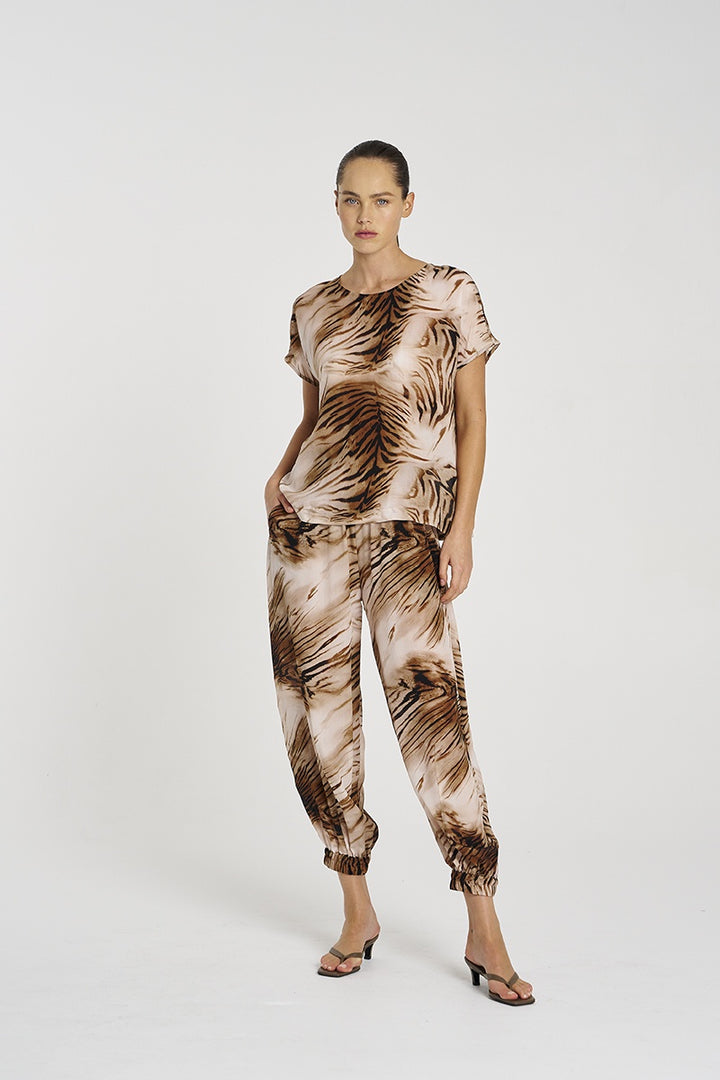 Mela Purdie Tiger Cap Shell Top