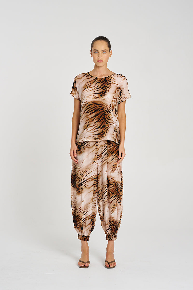 Mela Purdie Tiger Cap Shell Top