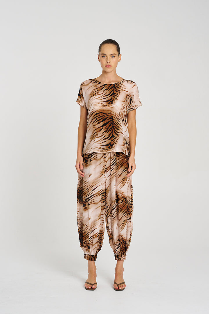 Mela Purdie Tiger Cap Shell Top