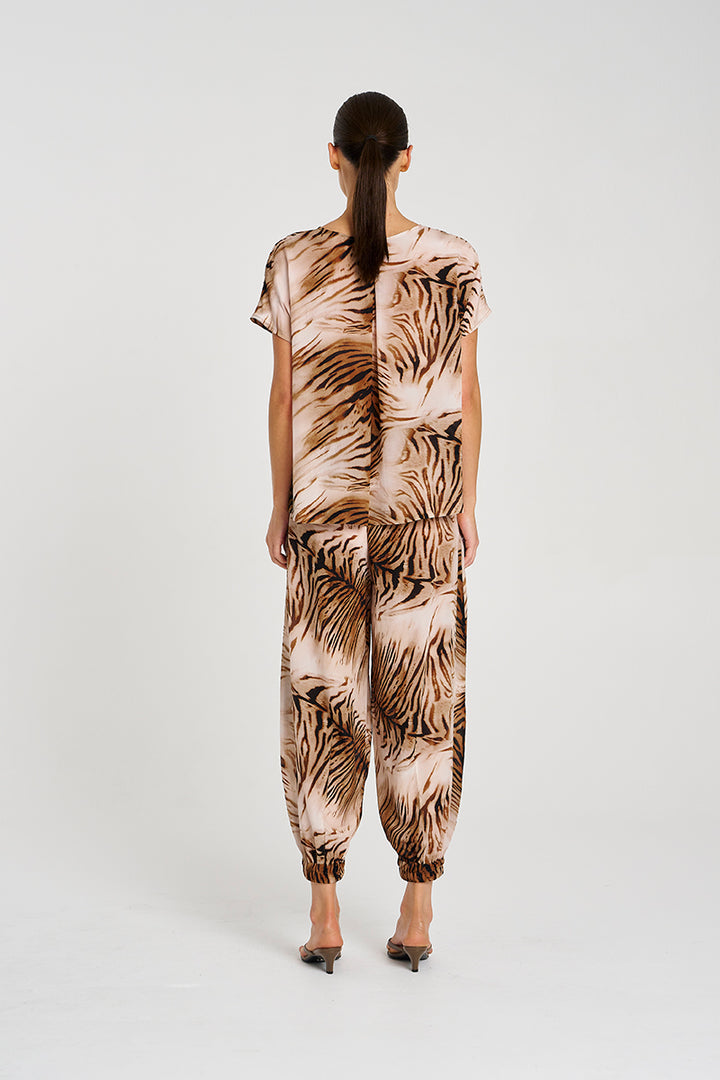 Mela Purdie Tiger Cap Shell Top