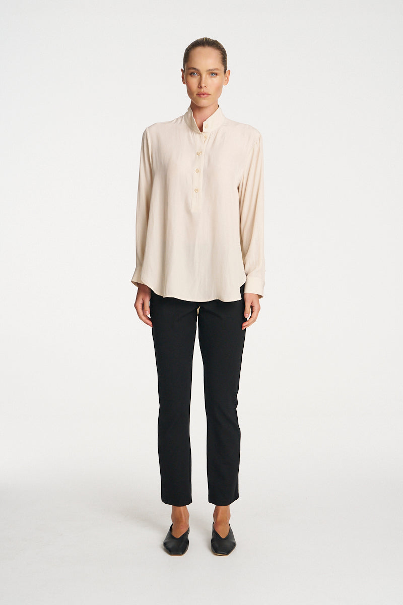Mela Purdie Swish Tab Shirt - Vanilla