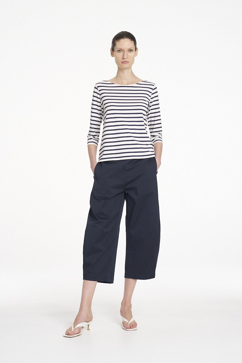 Mela Purdie Relaxed Boat Neck top - Ink