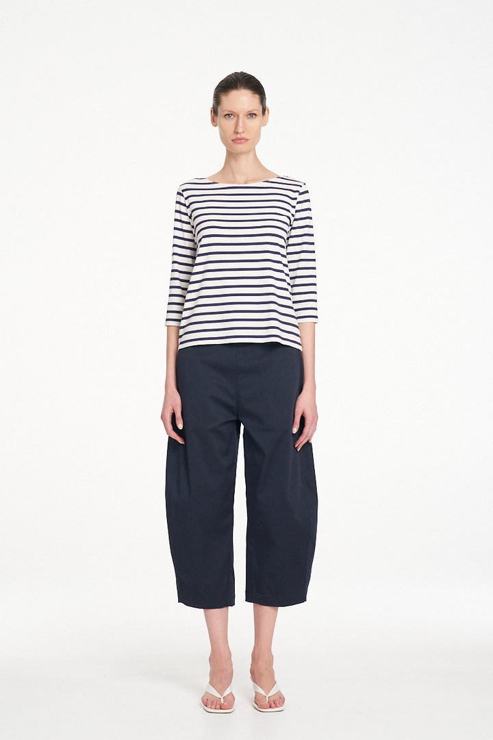 Mela Purdie Relaxed Boat Neck top - Ink