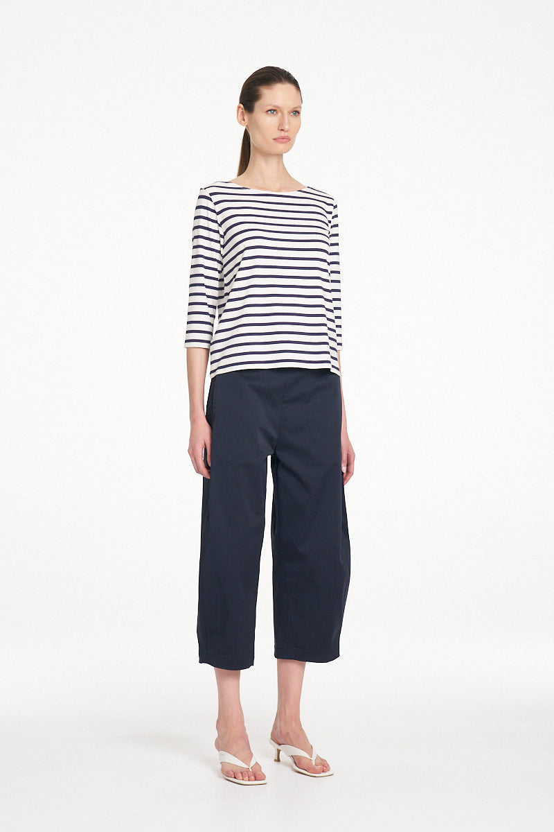 Mela Purdie Relaxed Boat Neck top - Ink