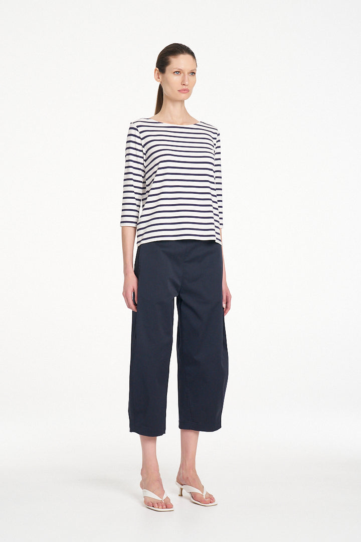 Mela Purdie Relaxed Boat Neck top - Ink