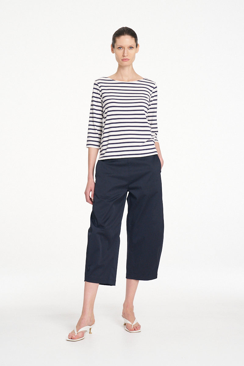 Mela Purdie Relaxed Boat Neck top - Ink