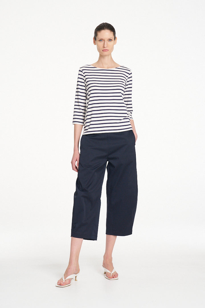 Mela Purdie Relaxed Boat Neck top - Ink