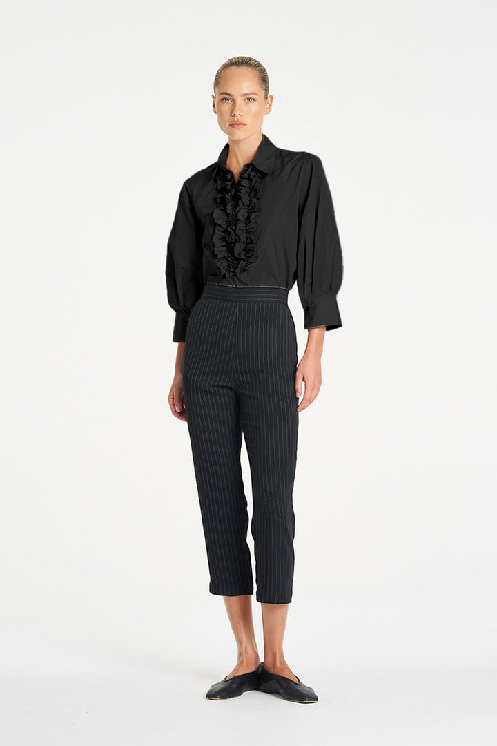 Mela Purdie Ruffle Resort Top - BLK