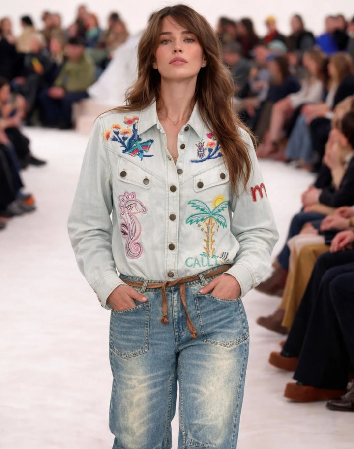 ME369 Adelyn oversized denim shirt