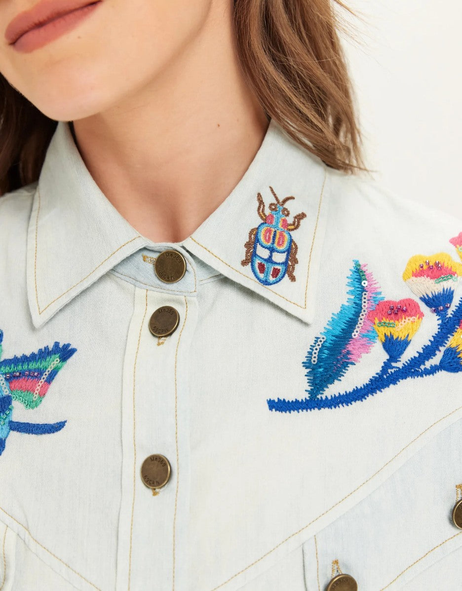 ME369 Adelyn oversized denim shirt