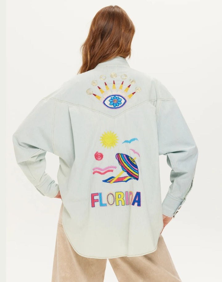 ME369 Adelyn oversized denim shirt