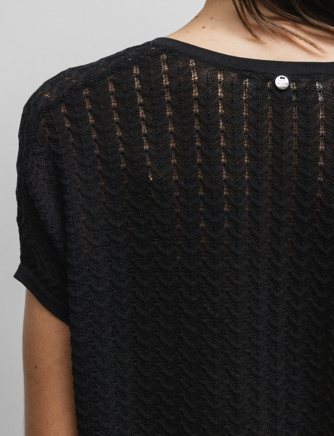 Mos Mosh Shani Plain V-neck Knit top