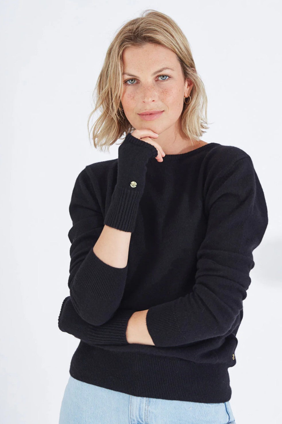 Mia Fratino Classic Wrist Warmer - Black