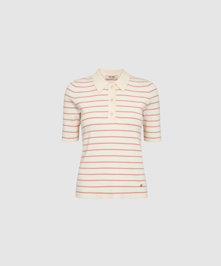Mos Mosh Caliz Stripe Knit - Peach