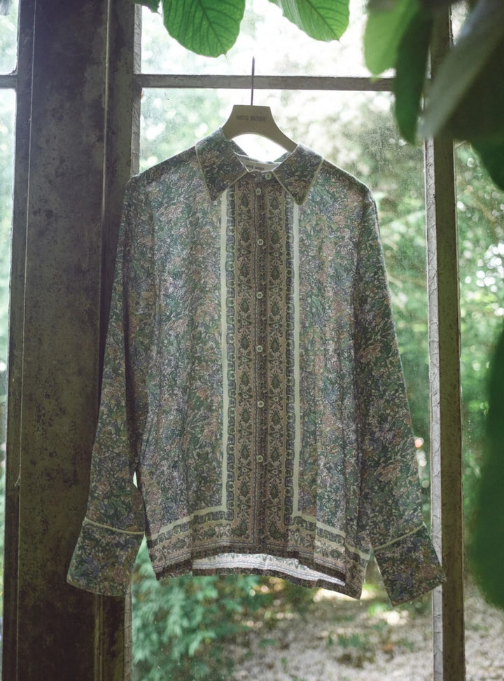 Mos Mosh Kana Flowish Orchid Shirt