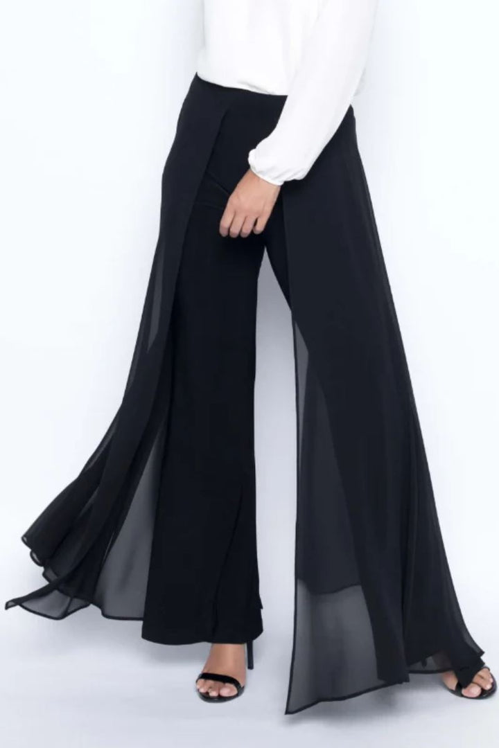 Frank Lyman Black Woven Palazzo Pant