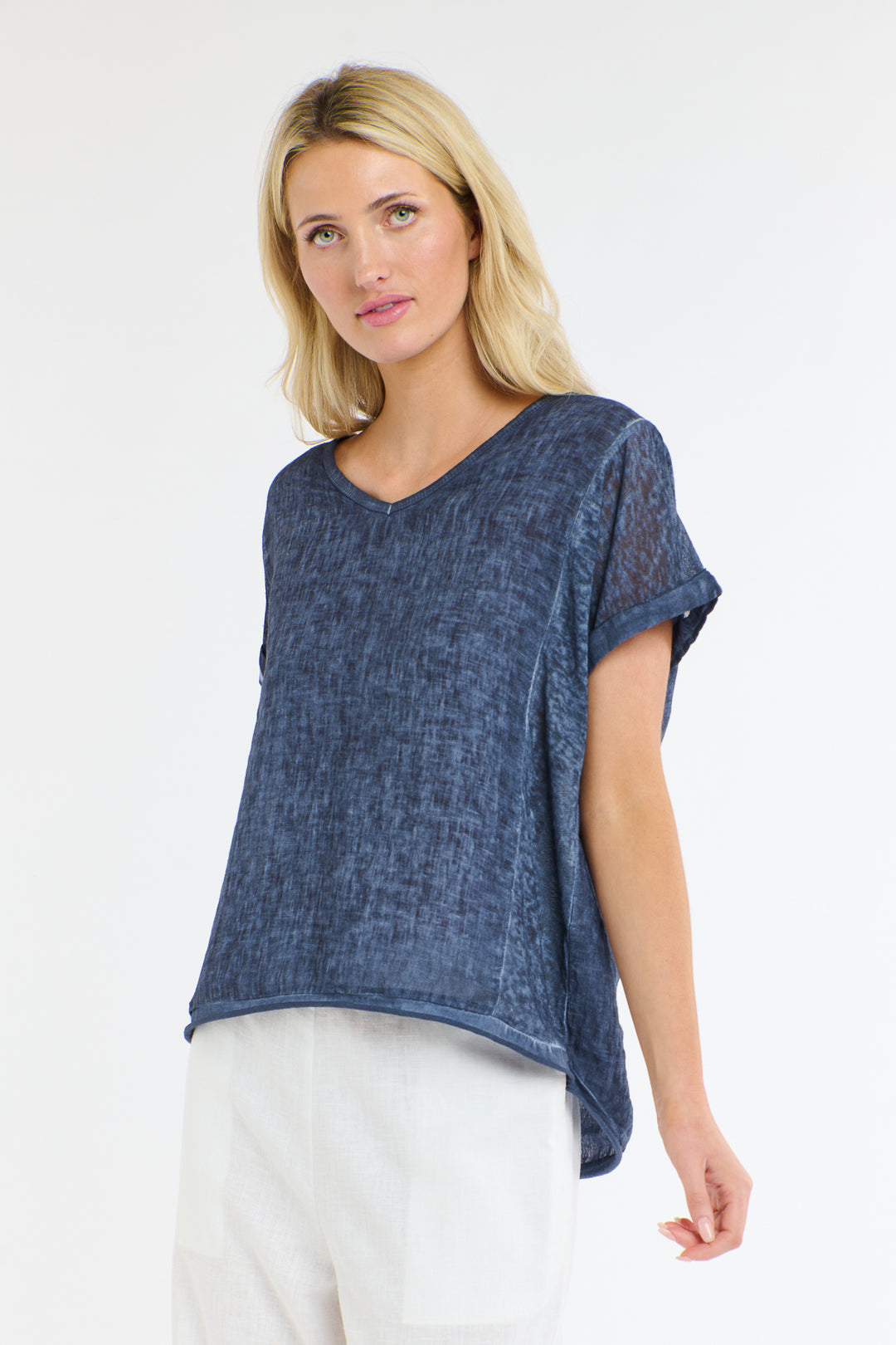 Love From Italy V-neck Calypso short Sleeve Top