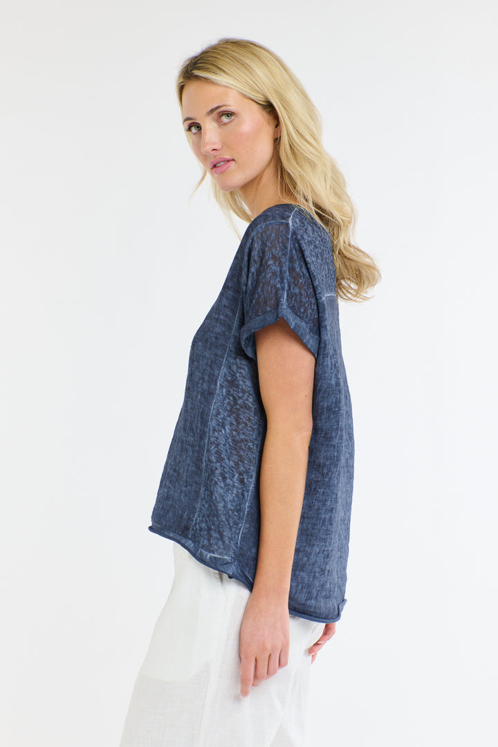 Love From Italy V-neck Calypso short Sleeve Top