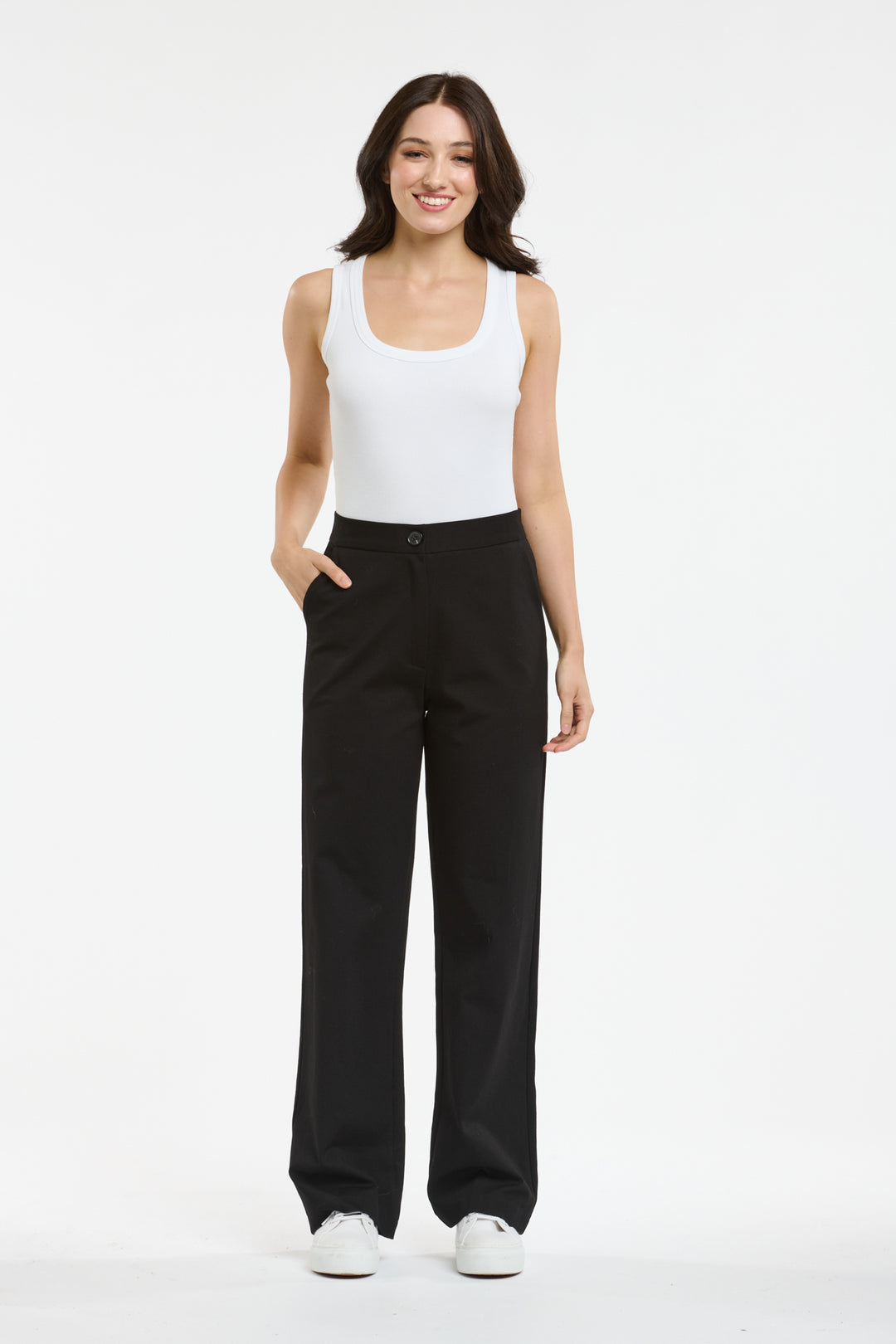 Italian Star Ponte Pants - BLK