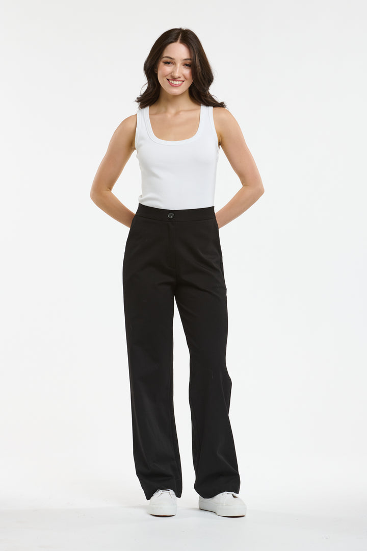 Italian Star Ponte Pants - BLK