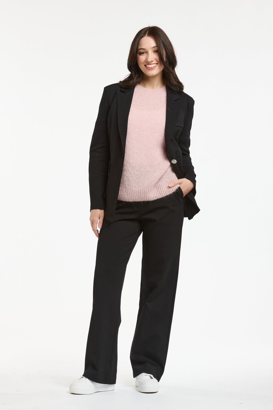 Italian Star Ponte Pants - BLK