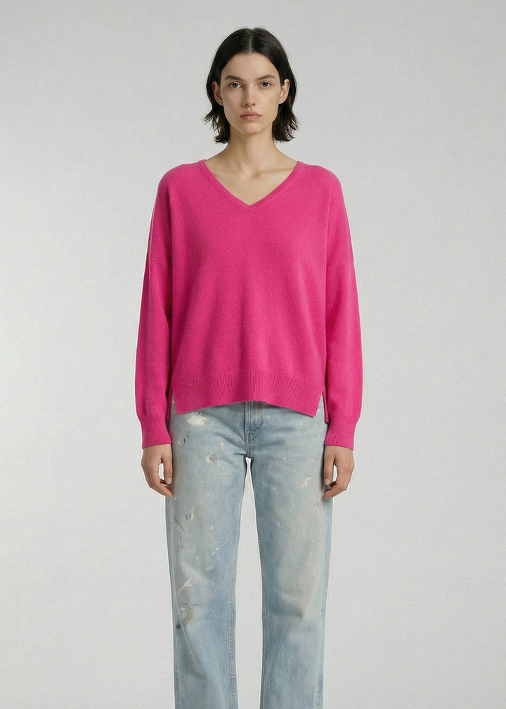 Aleger Cashmere Blend Classic Vee