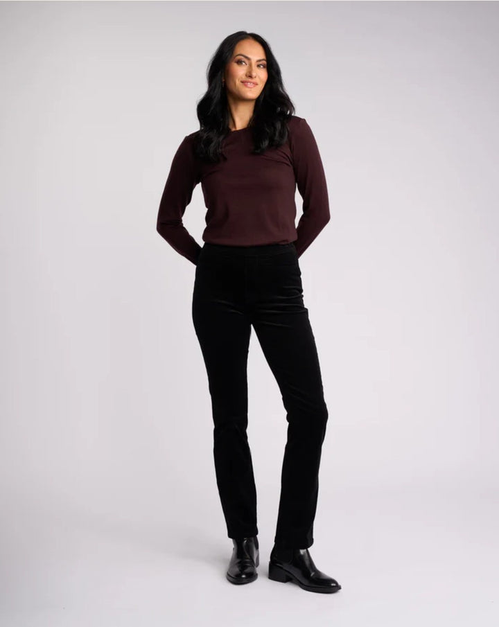 Vassalli Bay Cord Pants -BLK