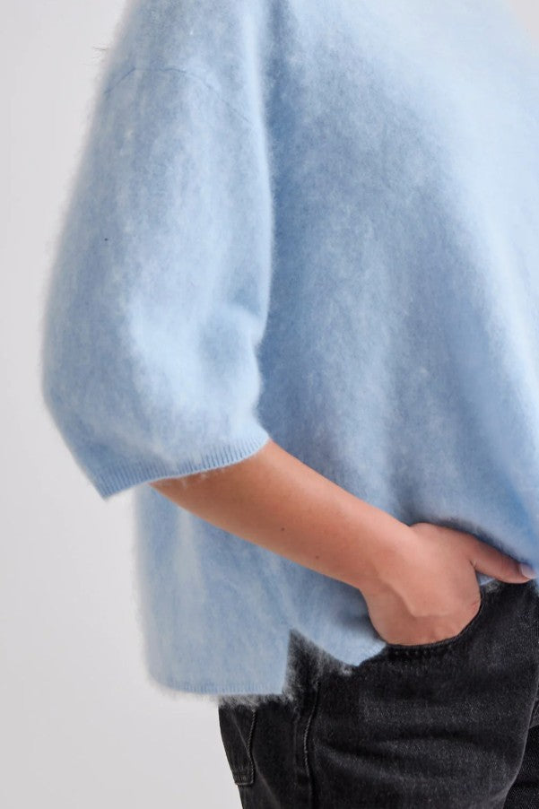 Mia Fratino Eliza Tee - Mid Blue