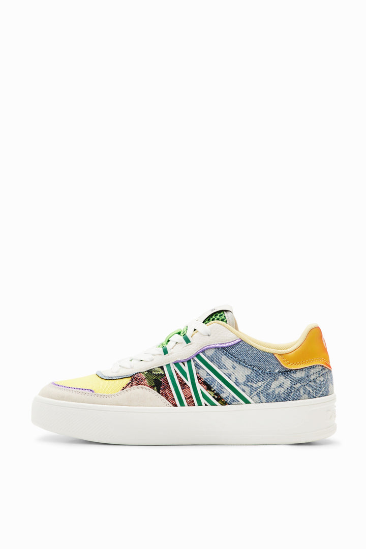 Desigual Patchwork platform sneakers