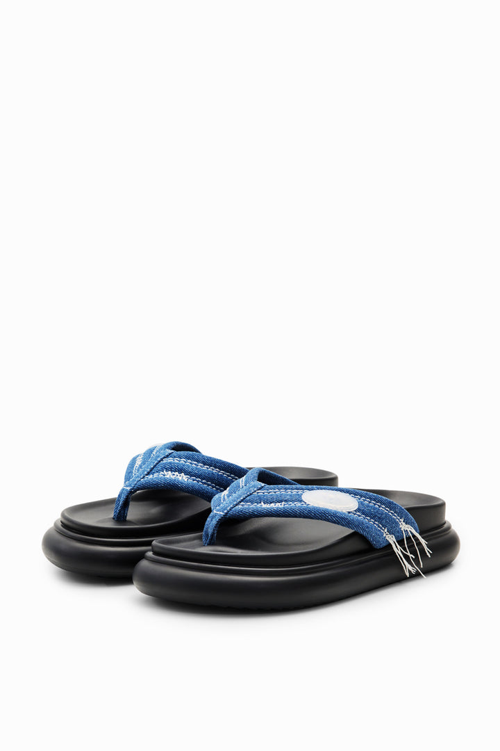 Desigual Denim toe post sandals