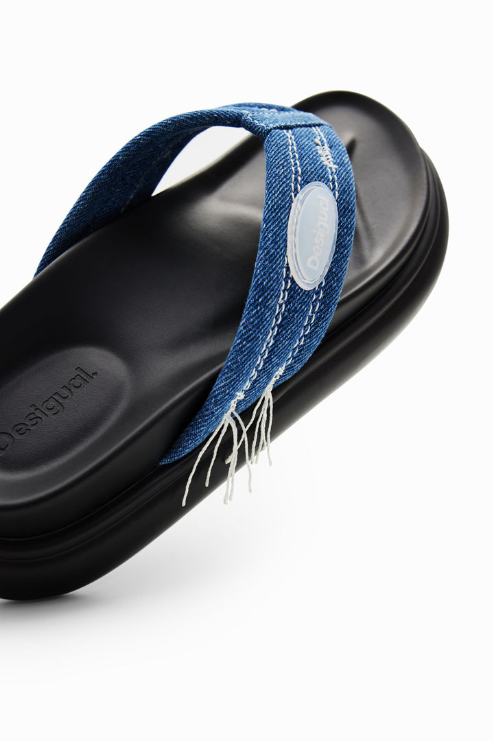 Desigual Denim toe post sandals